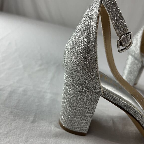 Silver glitter high heels –‎ size 8 - Picture 4 of 8